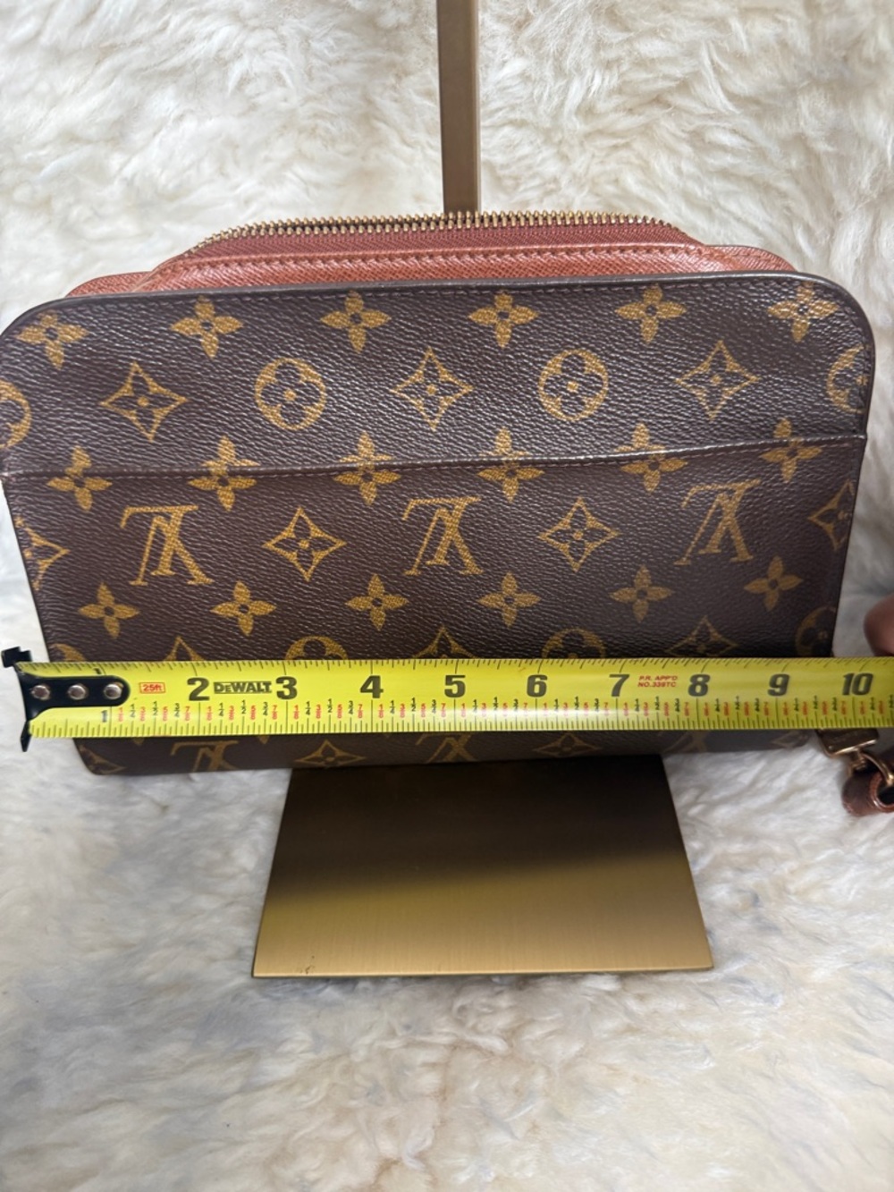 Louis Vuitton Brown Monogram Wristlet Pouch - Picture 6 of 7